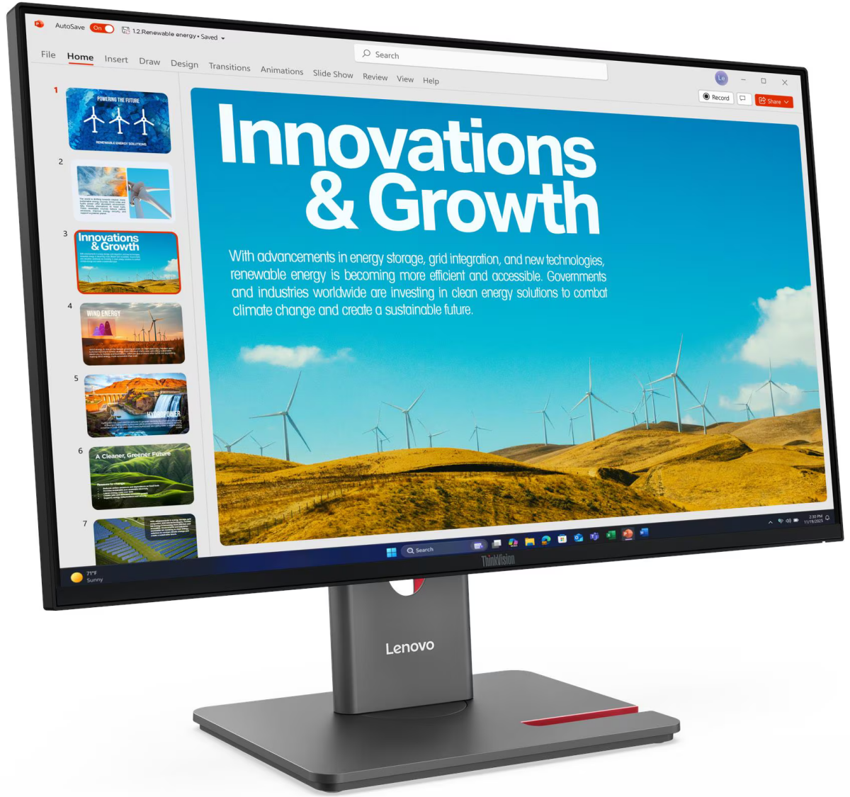 Монитор Lenovo 24" ThinkVision P24QD-40 (64B1GAR1CB)