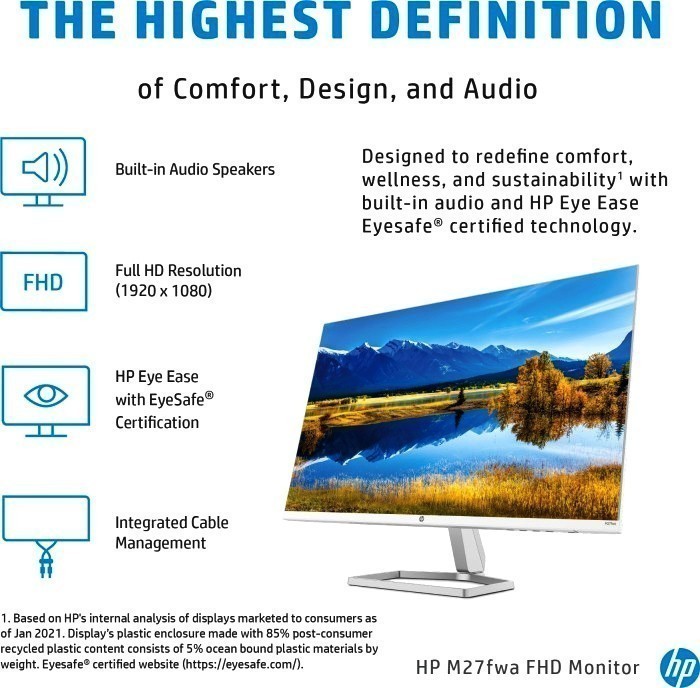 Монитор HP 27" M27fwa (356D5AA)