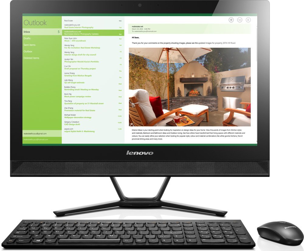 Моноблок Lenovo C40-30 (F0B400U1RK)