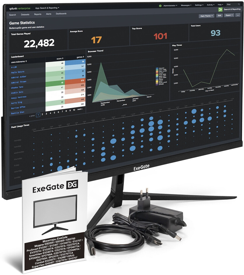 Монитор ExeGate 27" SuperView EH2707A