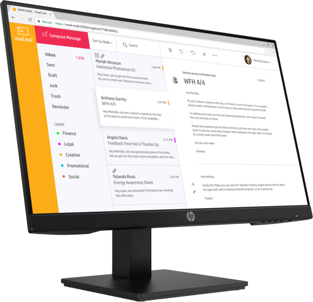 Монитор HP 24" P24h G4 (7VH44AA)