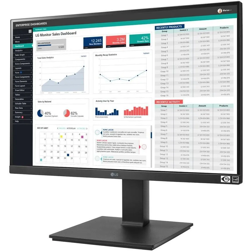 Монитор LG 24" 24BQ55WY-B