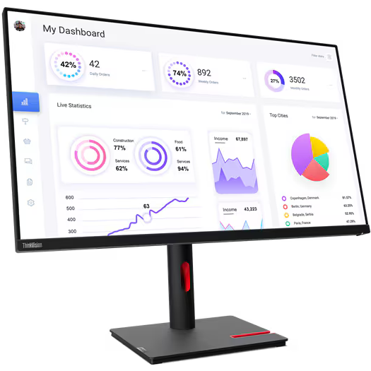Монитор Lenovo 32" ThinkVision T32P-30 (63D2GAT1EU)