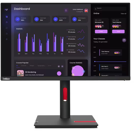 Монитор Lenovo 24" ThinkVision T24i-30 (63CFMARXWW)
