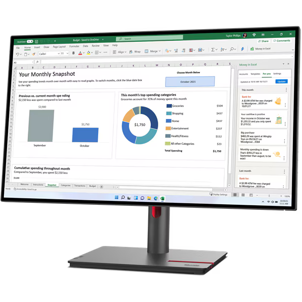 Монитор Lenovo 27" ThinkVision P27H-30 (63A1GAT1EU)
