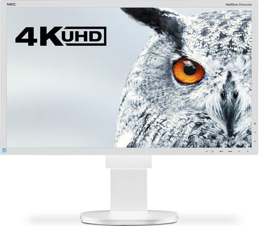 Монитор NEC 24" MultiSync EA244UHD Silver/White