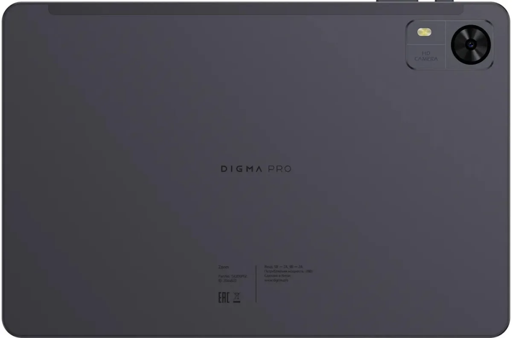 Планшет Digma Pro Zoom T606 6/128GB Dark Grey